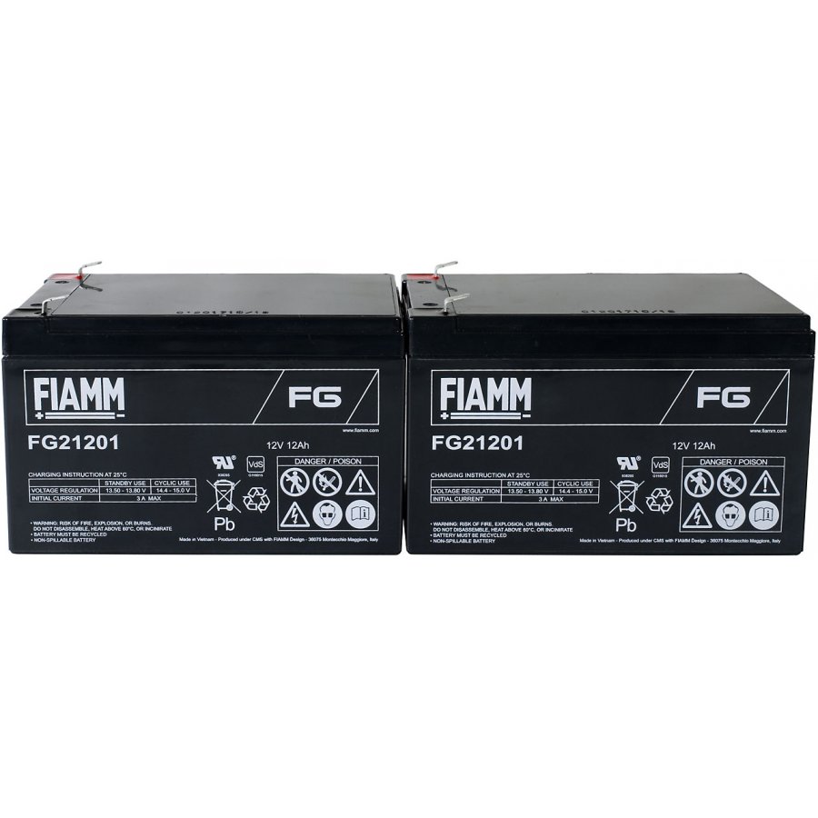 Batterie De Remplacement FIAMM 12V 7,2Ah Pour Onduleur APC Back-UPS ES700 - Plomb-acide, Connexion Faston