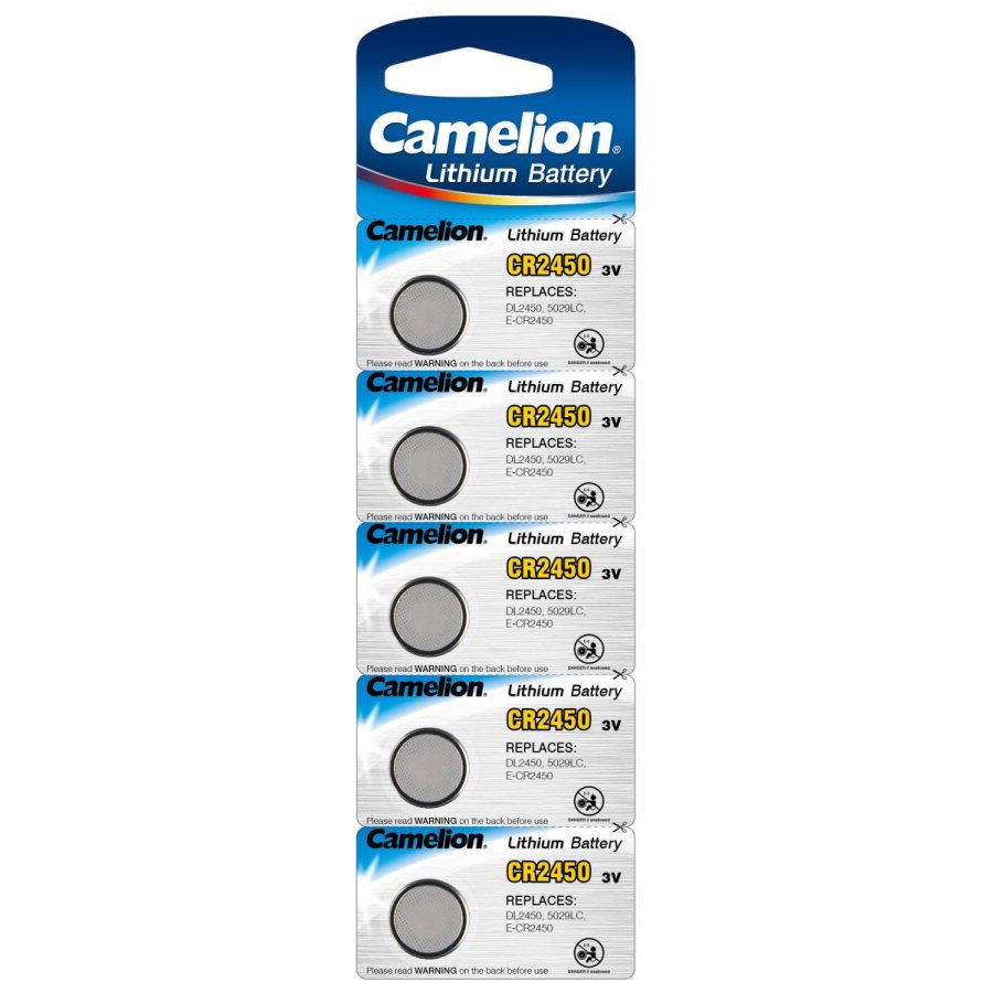 Camelion Pila de litio CR2450 3V blíster 5uds. *  - Tienda de  pilas y baterías de calidad baratos