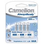 Camelion HR03 Micro AAA AlwaysReady, pilas recargables NiMH blster 4uds. 800mAh