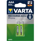 Varta Phone Power T398 Micro AAA 800mAh blster 2uds.