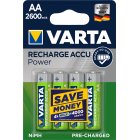 Varta Power Pila Recargable Ready2Use Mignon AA 5716 HR6 LR06 blíster 4uds. 2600mAh Varta Power Pila Recargable Ready2Use Mignon AA 5716 HR6 LR06 blíster 4uds. 2600mAh