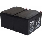 FirstPower Batera de GEL para SAI APC RBC6 12Ah 12V VdS