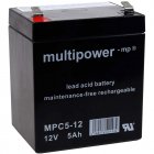 Batería plomo (multipower) MP5-12C cíclica Batería plomo (multipower) MP5-12C cíclica