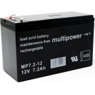 Batería plomo (multipower) MP7,2-12 Vds Batería plomo (multipower) MP7,2-12 Vds