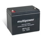 Batería plomo (multipower) MP75-12C cíclica