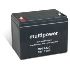 Batería plomo (multipower) MP75-12C cíclica Batería plomo (multipower) MP75-12C cíclica