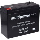 Batería plomo (multipower) MP7-6S