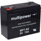 Batería plomo (multipower) MP7-6S Batería plomo (multipower) MP7-6S
