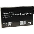 Batería plomo (multipower) MP2-12SL 12V