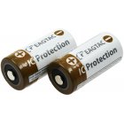 EagleTac CR123 A Li-Ion Batera 16340 (CR123A, RCR123) 750mAh 3,7V (2 uds.)