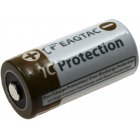 EagleTac CR123 A Li-Ion Batera 16340 (CR123A, RCR123) 750mAh 3,7V IC Protection