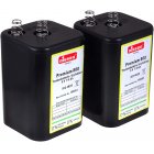 4R25 Pila 6V-Block de Reemplazo para Pila de Linterna Nissen IEC 4R25 Lote 2 uds. 4R25 Pila 6V-Block de Reemplazo para Pila de Linterna Nissen IEC 4R25 Lote 2 uds.