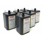 4R25 6V Nissen Pila Block baliza intermitente, luz de señalización de obra Lote 6uds. 4R25 6V Nissen Pila Block baliza intermitente, luz de señalización de obra Lote 6uds.