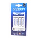 USB Cargador Panasonic eneloop BQ-CC61USB incl. 4x pilas recargables AA eneloop 1,9Ah y Cable Micro USB