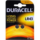 Duracell Pila de botn LR43 LR1142 AG12 V12GA blster 2uds.