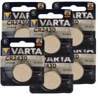 6x Pila de botn de Litio Pila Varta Electronic CR2430 3V blster 1Ud.