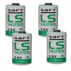 4x Pila de litio Saft LS14250 1/2AA 3,6Volt