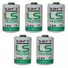 5x Pila de litio Saft LS14250 1/2AA 3,6Volt