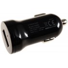 Cargador de viaje para coche 12-24V para 1x USB 1000mA Negro