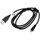 Cable de datos USB compatible con Panasonic K1HA08CD0019 / Casio EMC-5