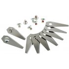9x Cuchillas de reemplazo / cuchillas de corte (1,00mm) para Bosch Indego robot cortacsped