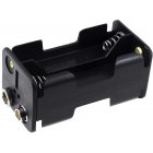 Portapilas para 4x Mignon/AA Pilas con conector Clip